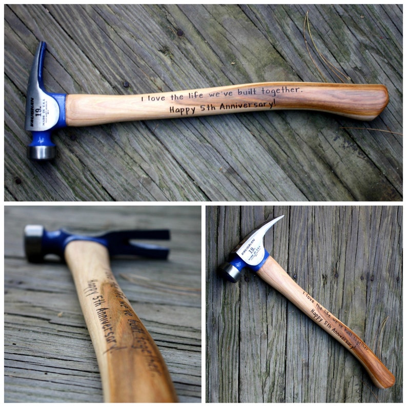 Personalized Engraved Hammer – Anniversary, Father's Day Gift image 3