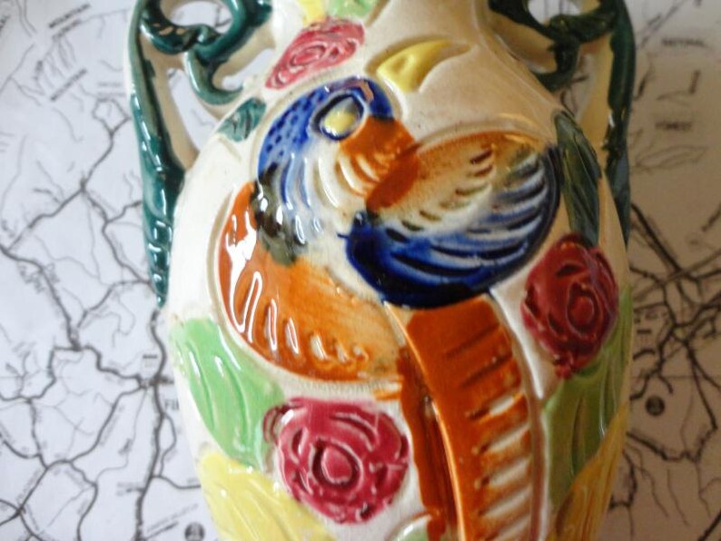 Vintage Bird Vase Etsy