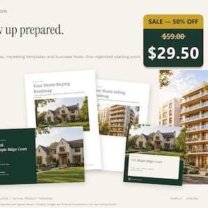 Real Estate Agent Starter Kit, Realtor Business System, 90 Day Plan, CRM Spreadsheet, Listing Presentation, Editable Templates