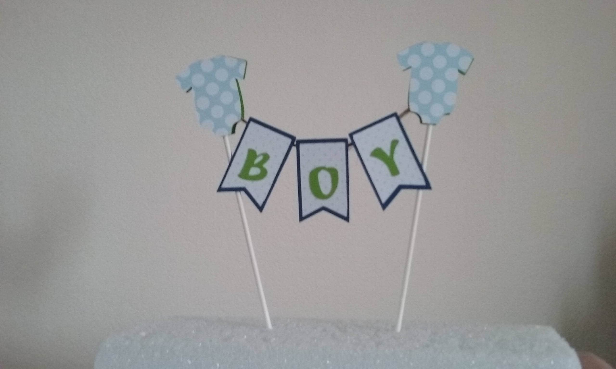 Baby Boy Cake Topper Set Baby Boy Topper Baby Boy Etsy