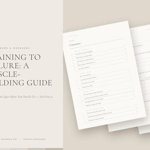 Training to Failure Guide, Muscle Building Workbook, RIR Tracker Printable PDF, Strength Training eBook, Instant Download