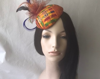 Tocado africano con estampado Ankara, tocado Kente para bodas, iglesias y ocasiones especiales.