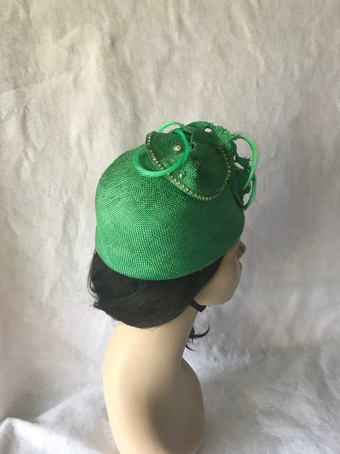 Green Womens Church Hat Formal Hat Mother of the Bride Etsy