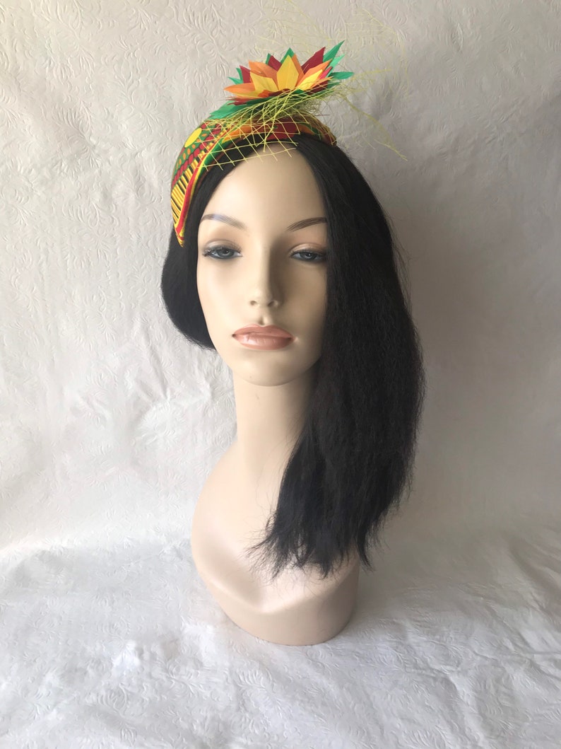 African Print Fascinator Hat African Ankara Fascinator Etsy