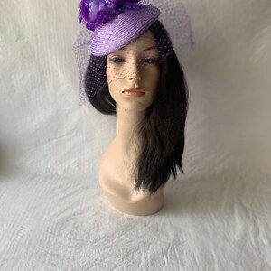 Mauve lilas clair Kentucky Derby chapeau bibi casemate mère de la mariée chapeau de mariage dames élégant chapeau d'église chapeau fête des mères thé image 7