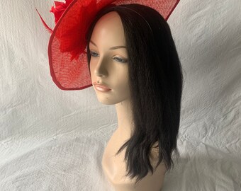 Caramia Elegant Red Feathered Women\'s Hat il_340x270.3844311276_i0jg.jpg main image 4