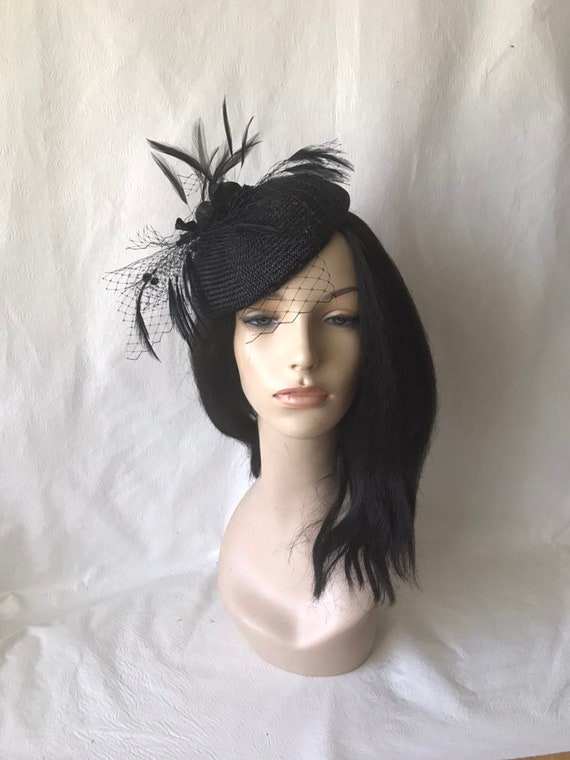Pretty Black Fascinator Kentucky Derby, Tea, Church, Brunch. Wedding 1pc Organza Kentucky Fascinator Hat Women main image 4