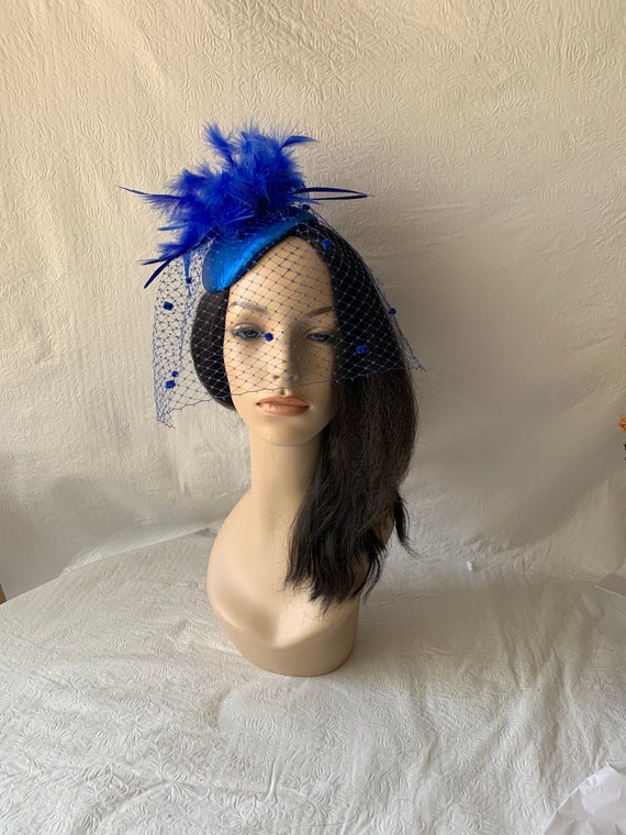 Vintage Veiled Feather Fascinator Hat Shop Fascinator Hat - Vintage Veil Feather Fascinator | BABEYOND main image 3