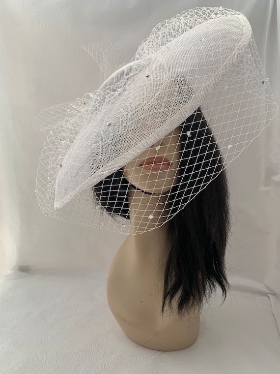 Women Formal Fascinator Wedding Church Racing Hat Headband Headpiece 7873 Amazon.com: CROWN GUIDE Fascinator Headband Hat Bows Feather  main image 4
