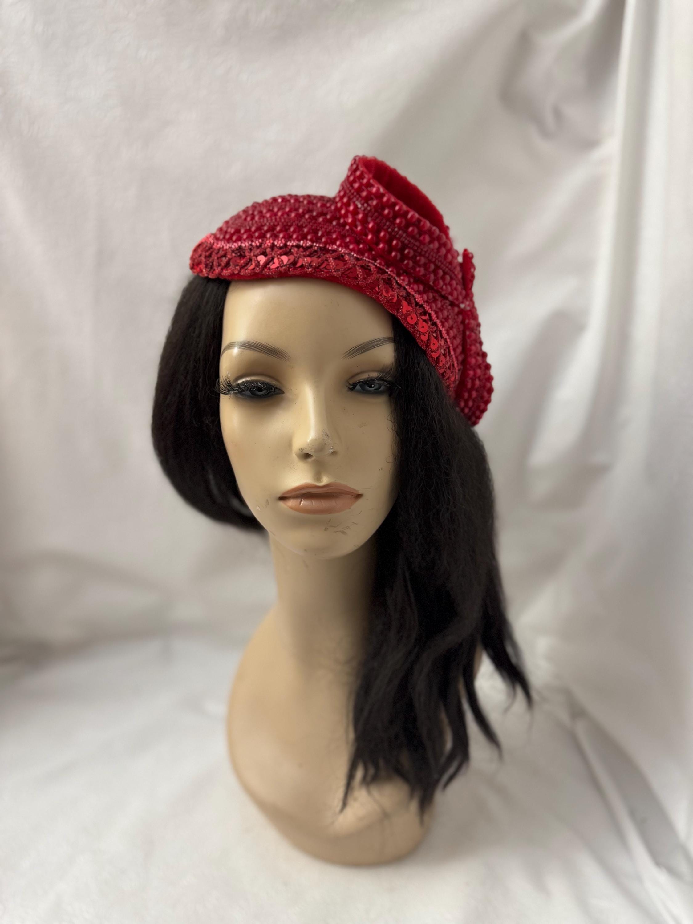 Red Bow Fascinator - Etsy