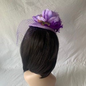 Mauve lilas clair Kentucky Derby chapeau bibi casemate mère de la mariée chapeau de mariage dames élégant chapeau d'église chapeau fête des mères thé image 4