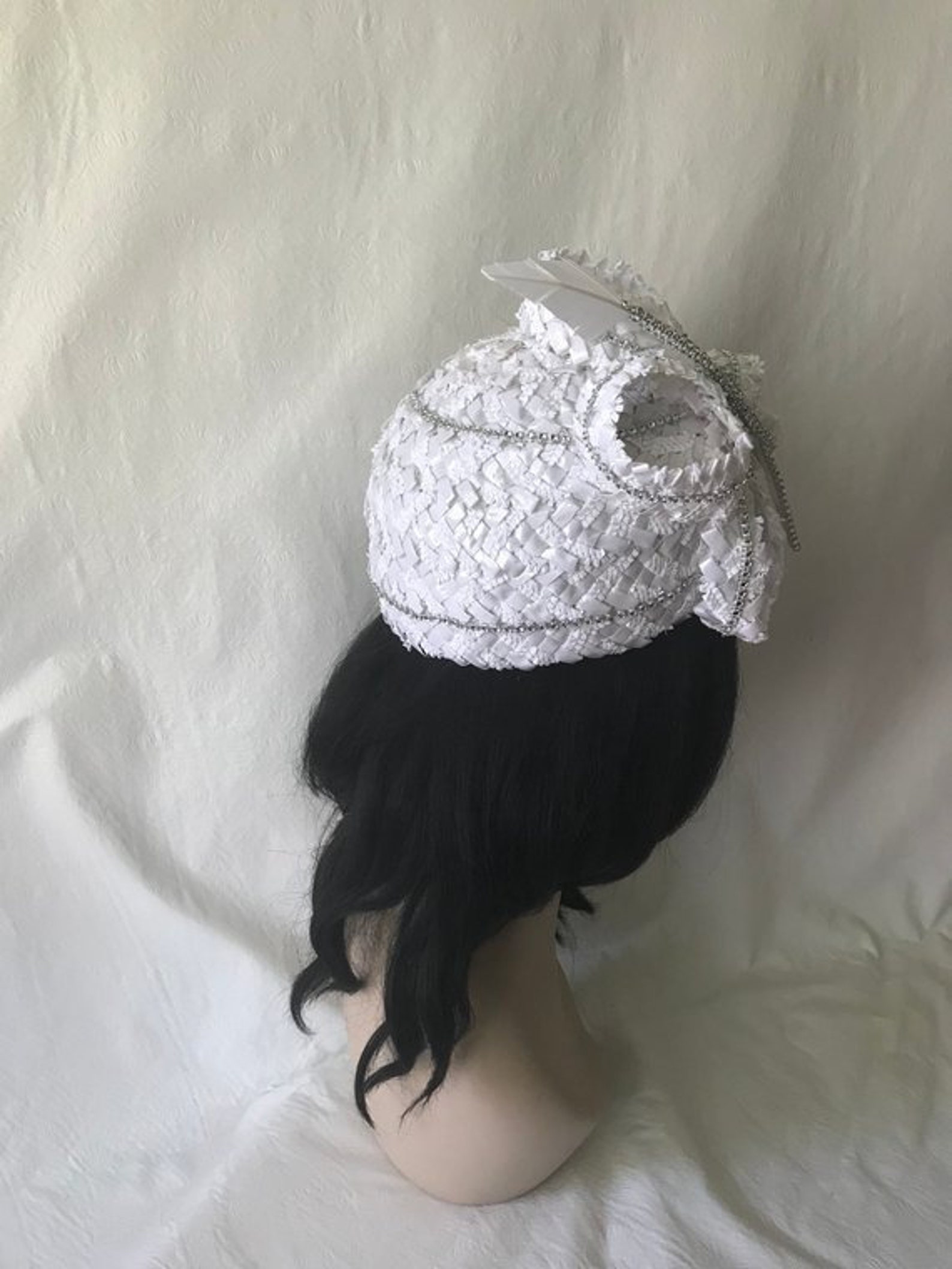 White Ladies Church Hat White Church Hat White Designer Etsy