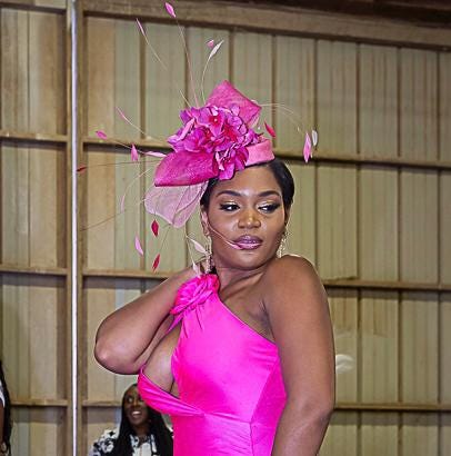 Fascinator Church Derby Hat Pillbox Hats Pink2 Ukumplol Womens Derby Hats 2025 Church Hats for Women Tea  main image 4