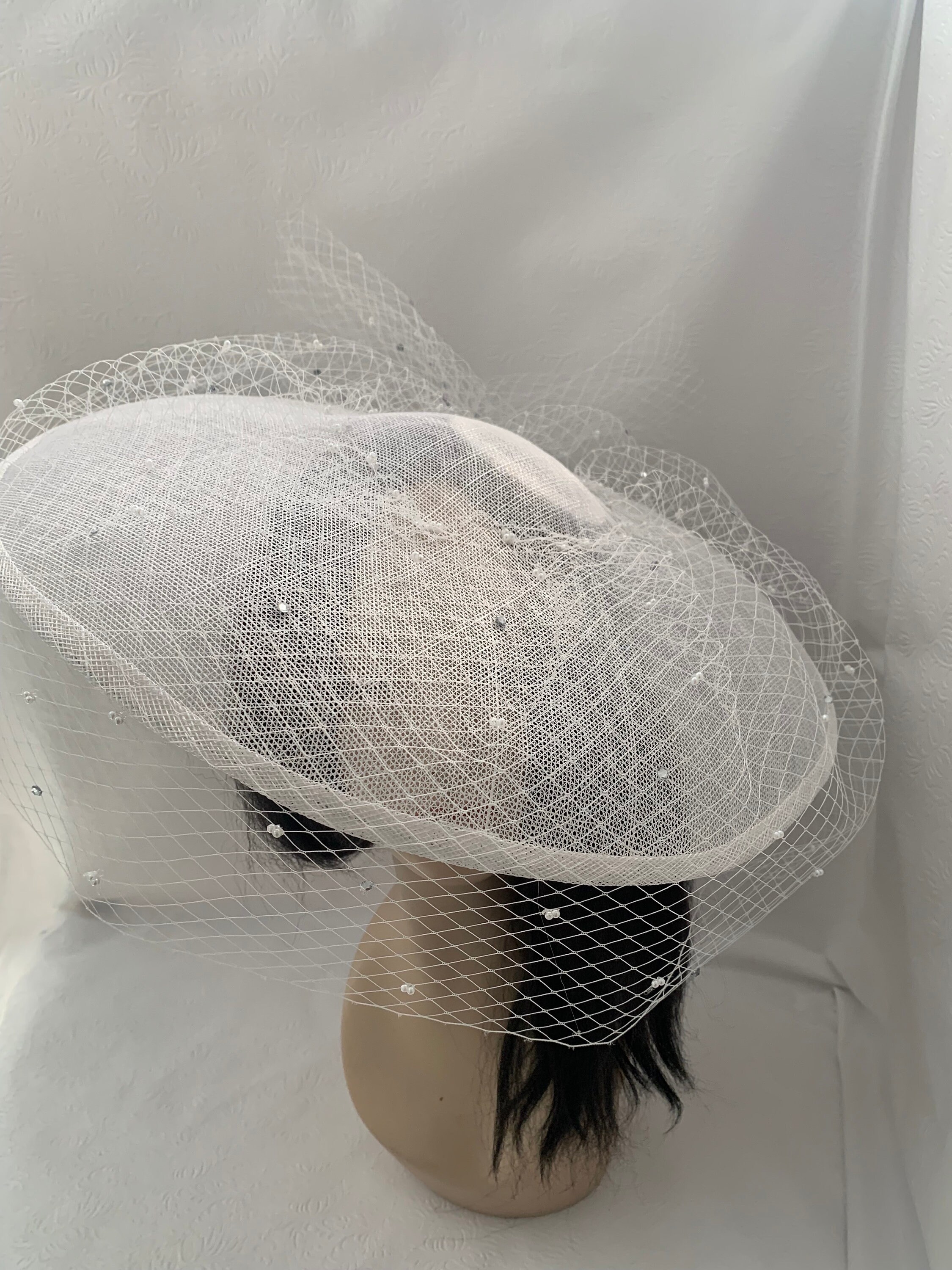 9676 Fascinators For Women Elegant Wide Brim Tea Party Church Wedding Hat Women Fascinator Cocktail Wedding Tea Party Church Hat  main image 2