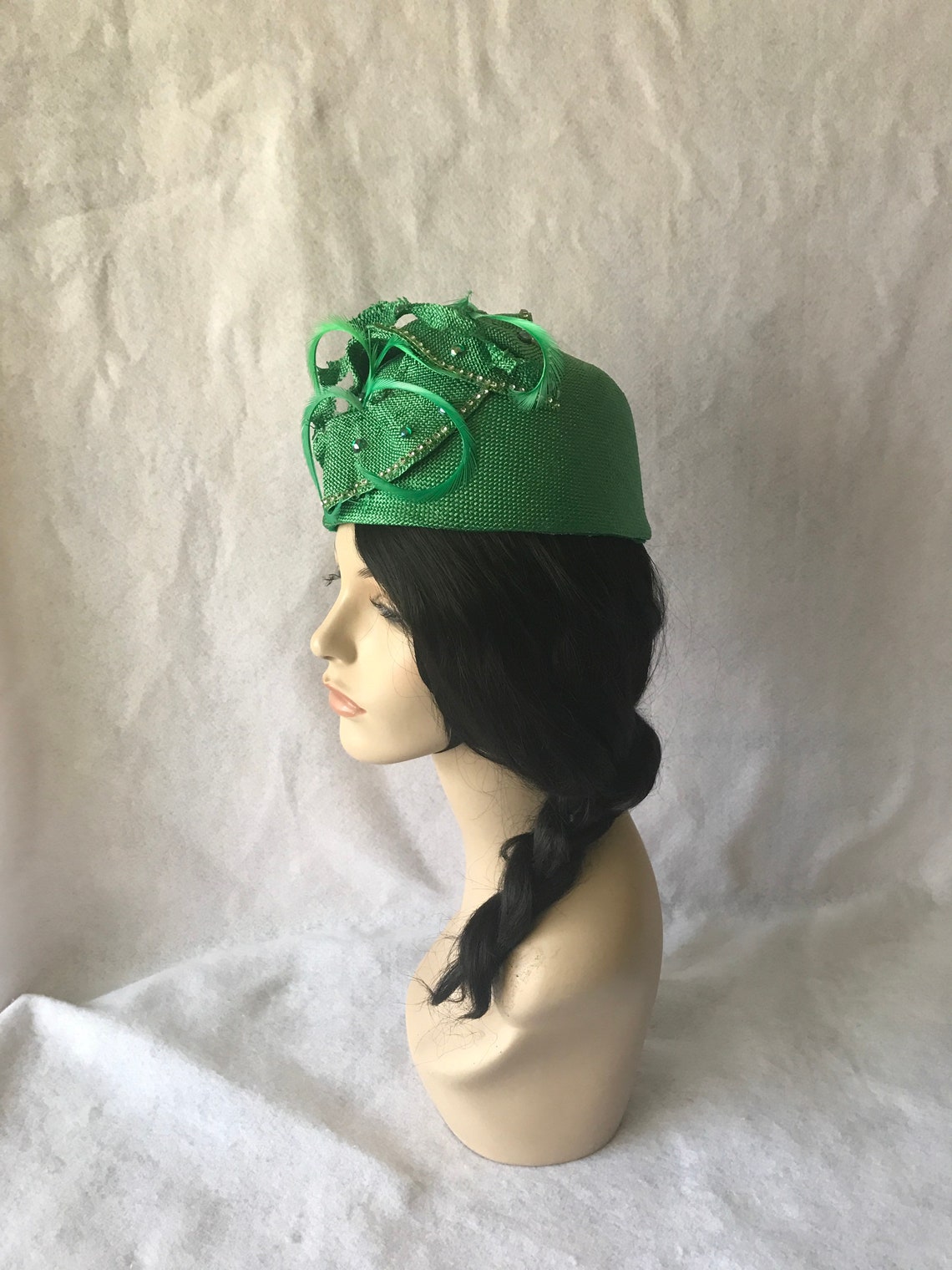 Green Womens Church Hat Formal Hat Mother of the Bride Etsy