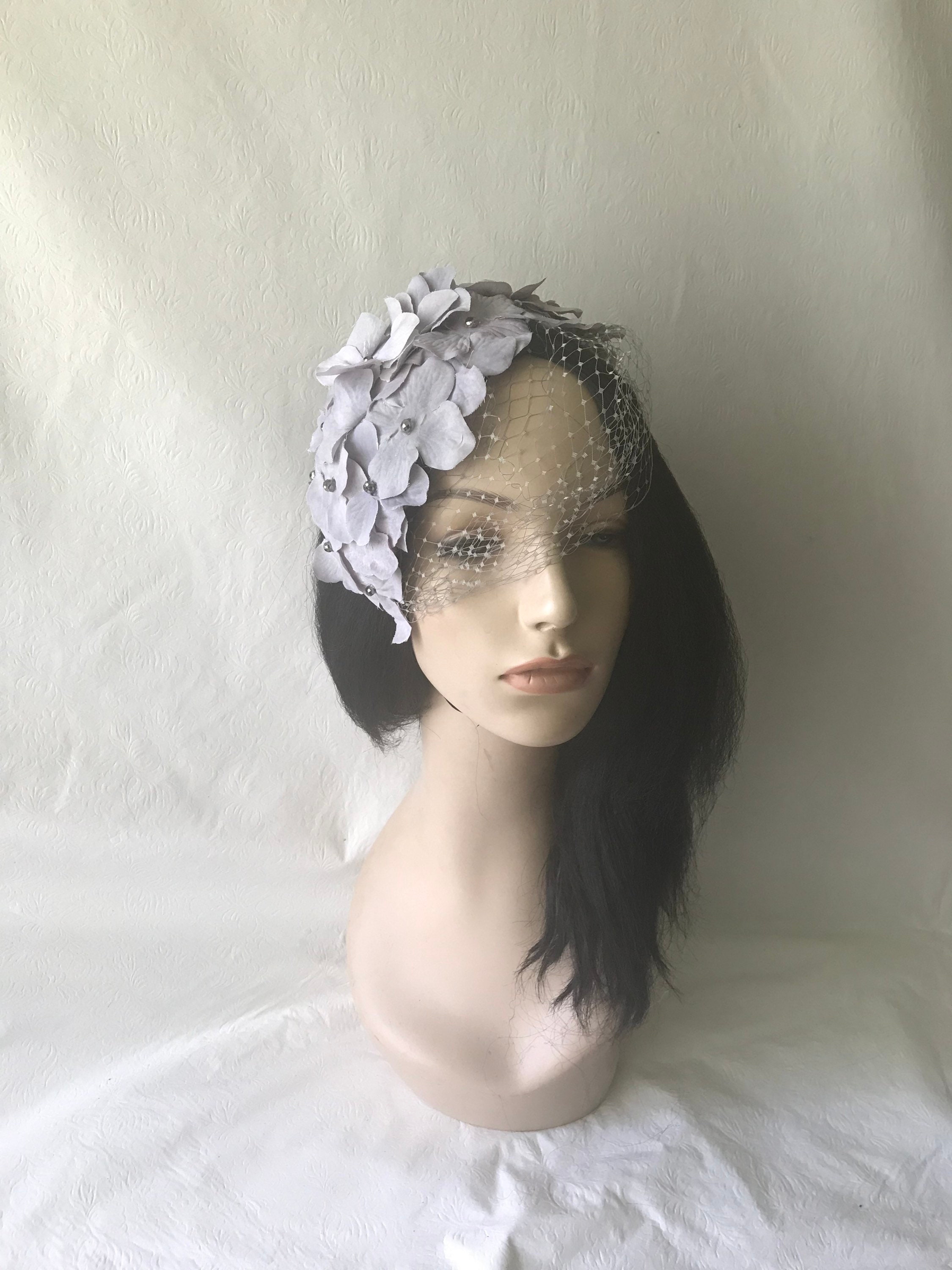 Dark Grey Fascinator - Etsy display picture 2