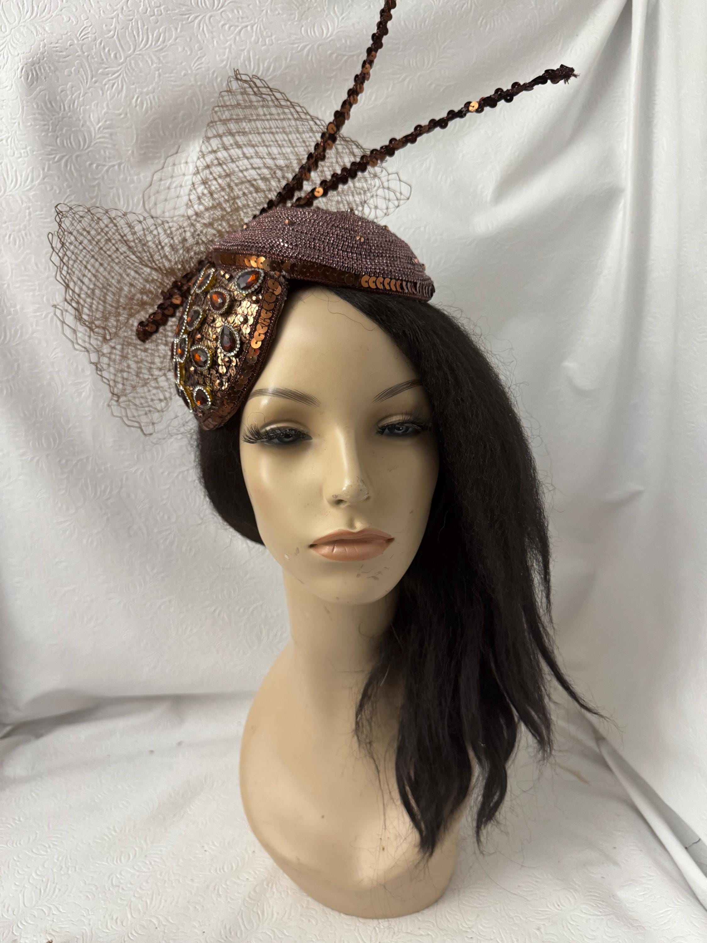 Leather Fascinator - Etsy