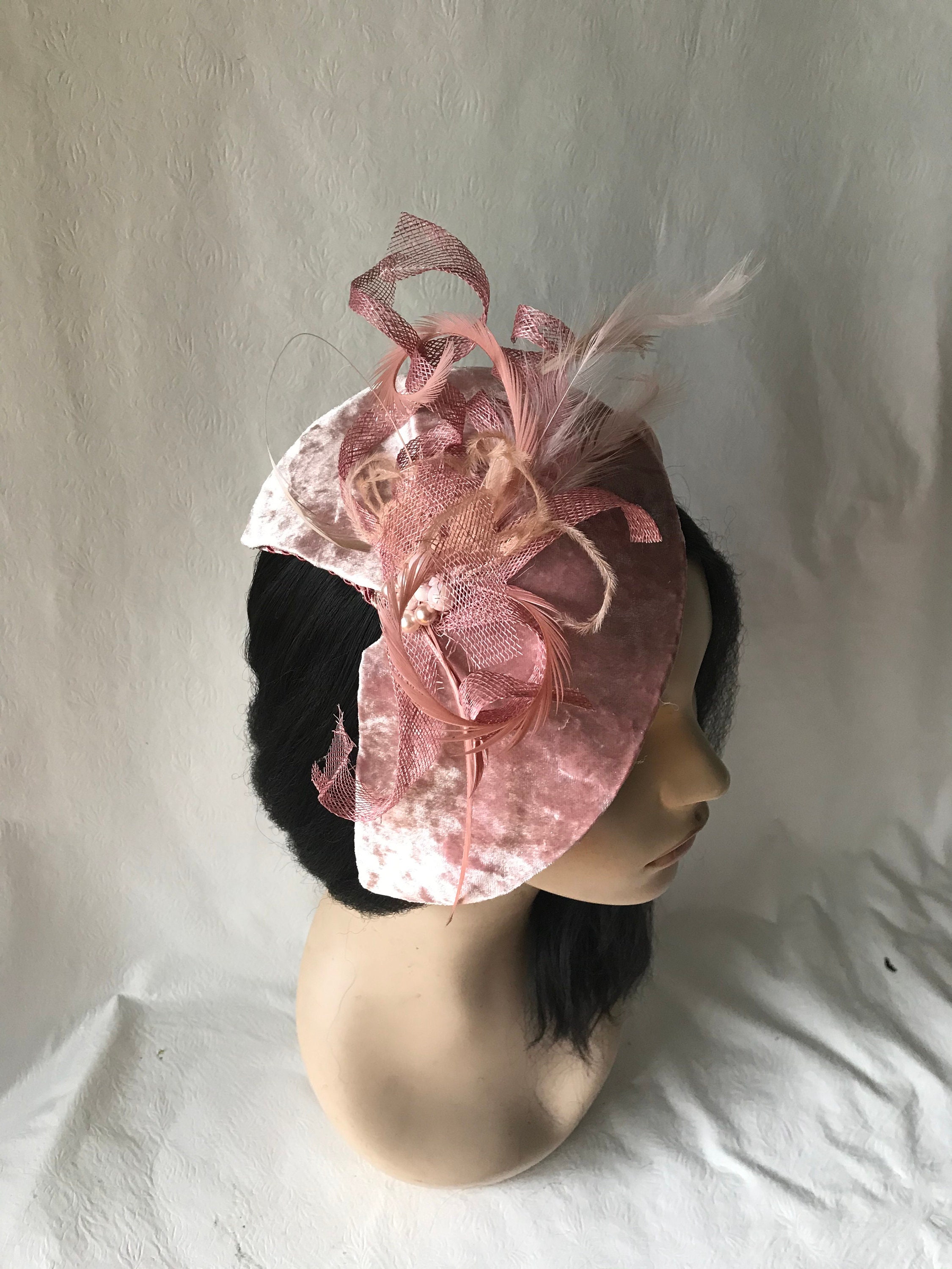 Blush Pink Fascinator Hat for Womens Tea Party Hat Hat for Etsy