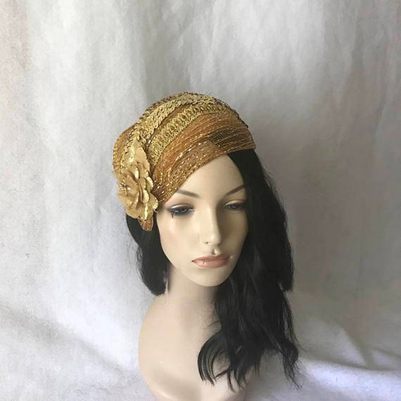 Gold Bridal Hat Gold Vintage Inspired 1950s-1960s Half Hat Gold fascinator hat Gold Wedding hat,Gold Church hat Gold Straw Mesh hat