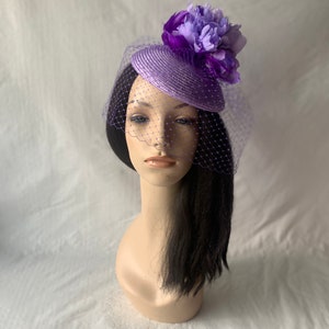 Mauve lilas clair Kentucky Derby chapeau bibi casemate mère de la mariée chapeau de mariage dames élégant chapeau d'église chapeau fête des mères thé image 5