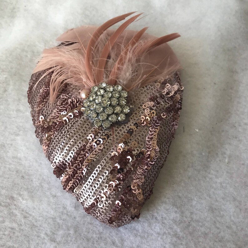 Rose Gold Fascinator Hat Blush Pink Fascinator Bridesmaids Etsy