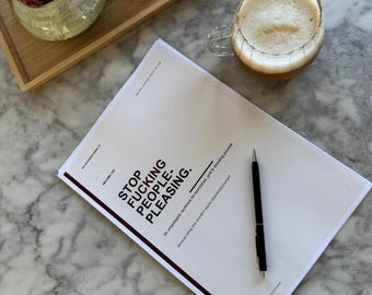 Werkboek 'Mensen tevreden stellen' | Stel grenzen, zeg nee zonder schuldgevoel | Printbare PDF