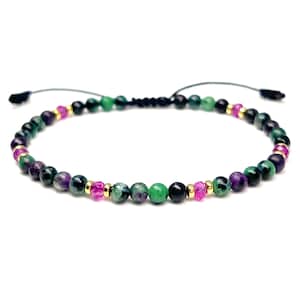 Ruby Zoisite and Pink Jade Bead Bracelet, Chakra Healing, Growth, Transformation, Heart Chakra Support, Gift for Her, Birthday, Anniversary,