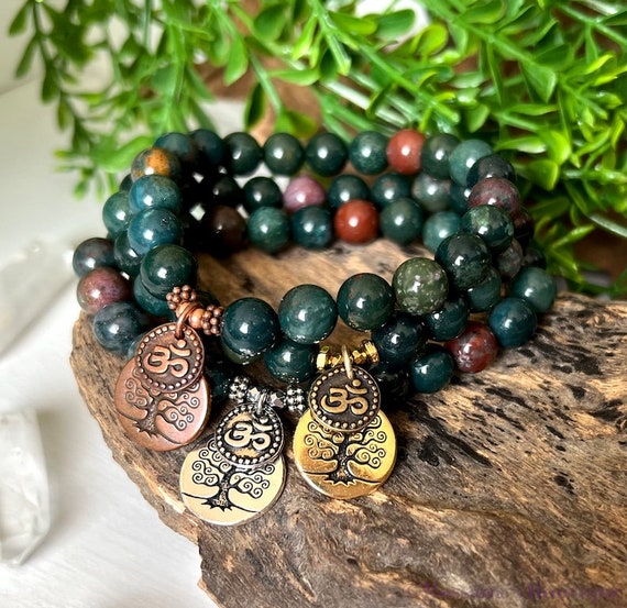 Bloodstone Bracelet - Matte | MyBeadsBracelet.com