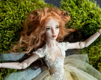 Boneca esférica de porcelana em miniatura (19 cm) Lady Kellentora de Olga Good Dolls, boneca bjd OOAK ART