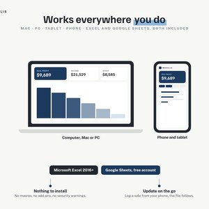 Small Business Bookkeeping Spreadsheet, Income Expense Tracker with Profit Dashboard, Excel Google Sheets Template image 11