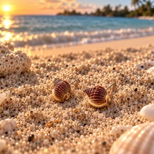 Natural Seashell Stud Earrings