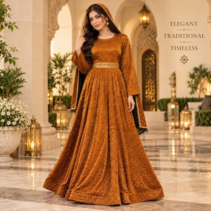 bronze copper formal dress Gown april2026