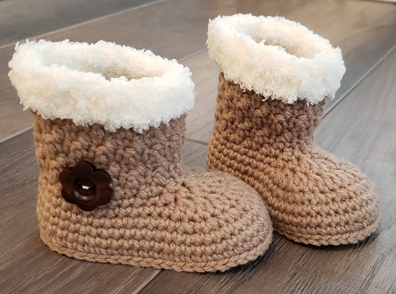 Crochet PATTERN Baby Girl Boots Booties Baby Boot Pattern Baby Booties Baby Girl Pattern Baby Bootie Pattern Crochet Pattern image 8