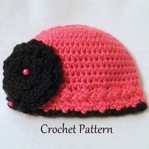 Crochet PATTERN Baby Hat PATTERN The Leisa Baby Hat Pattern Crochet Pattern Baby Girl Pattern Crochet Cloche Pattern Baby Girls Hat Pattern image 4