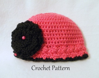 Crochet Baby Hat PATTERN The Leisa Baby Hat Pattern Crochet Pattern Baby Girl Pattern Crochet Cloche Pattern Baby Girls Hat Pattern