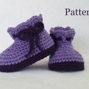 Crochet PATTERN Baby Boots Pattern Baby Girl's Booties - Etsy