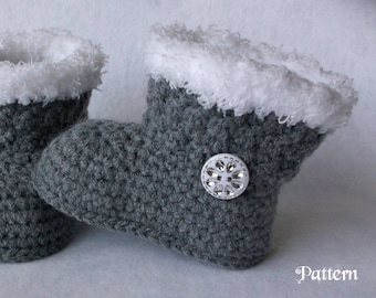 Crochet PATTERN Baby Girl Boots Booties Baby Boot Pattern Baby Booties Baby Girl Pattern Baby Bootie Pattern Crochet Pattern