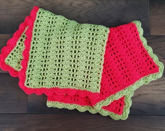 CLEARANCE Crochet Baby Blankets Twin Baby Blanket Set