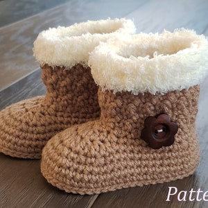 Crochet PATTERN Baby Girl Boots Booties Baby Boot Pattern Baby Booties Baby Girl Pattern Baby Bootie Pattern Crochet Pattern image 10