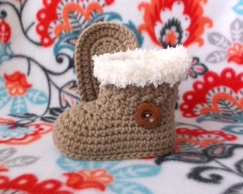 Crochet PATTERN Baby Girl Boots Booties Baby Boot Pattern Baby Booties Baby Girl Pattern Baby Bootie Pattern Crochet Pattern image 6