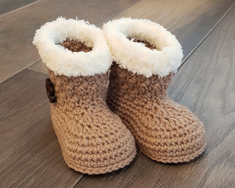 Crochet PATTERN Baby Girl Boots Booties Baby Boot Pattern Baby Booties Baby Girl Pattern Baby Bootie Pattern Crochet Pattern image 9