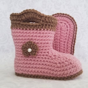 Crochet PATTERN Baby Rain Boot Pattern Bootie Pattern Crochet Pattern Baby Boot Crochet Pattern image 8