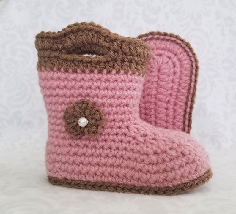 Crochet PATTERN Baby Rain Boot Pattern Bootie Pattern Crochet Pattern Baby Boot Crochet Pattern image 8