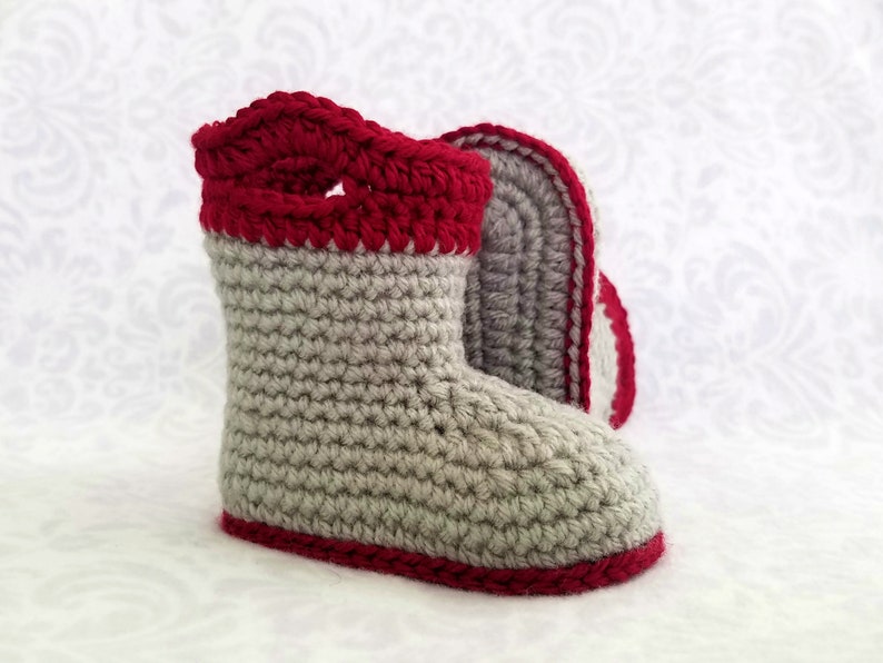 Crochet PATTERN Baby Rain Boot Pattern Bootie Pattern Crochet Pattern Baby Boot Crochet Pattern image 7