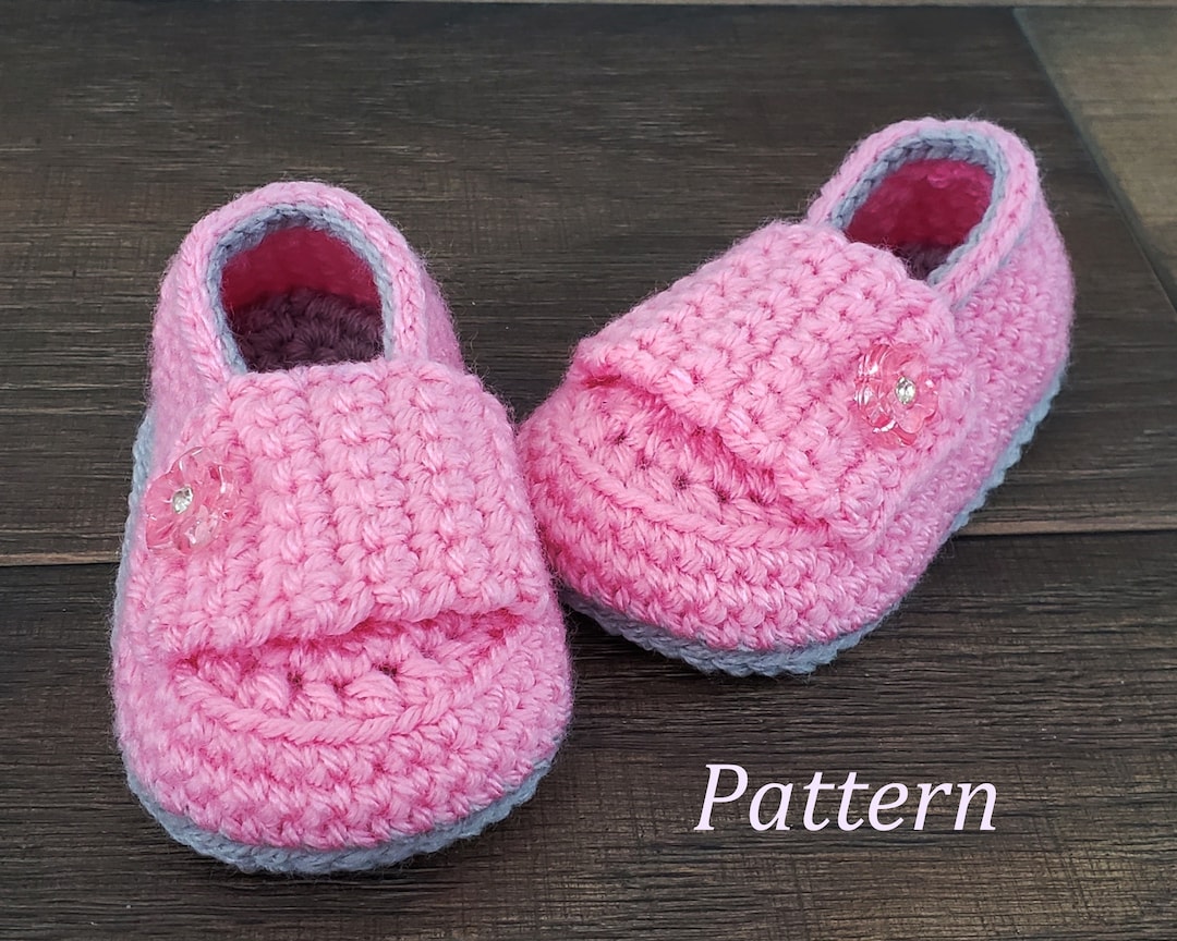 Crochet PATTERN Baby Loafers Baby Booties Baby Loafer Pattern Baby Booties Baby Girl Pattern