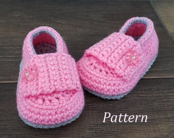 Crochet PATTERN Baby Loafers Baby Booties Baby Loafer Pattern Baby Booties Baby Girl Pattern Baby Boy Bootie Pattern Crochet Pattern