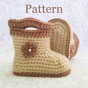 Crochet PATTERN Baby Rain Boot Pattern Bootie Pattern Crochet Pattern Baby Boot Crochet Pattern image 5