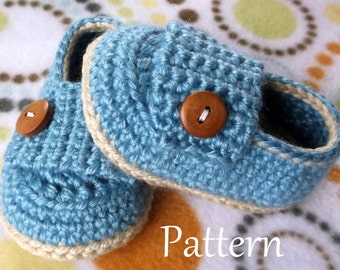 Crochet PATTERN Baby Loafers Baby Booties Baby Loafer Pattern Baby Booties Baby Girl Pattern Baby Boy Bootie Pattern Crochet Pattern