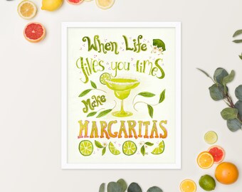 Margarita Quote Framed poster