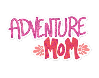 Adventure Mom Sticker in Pink